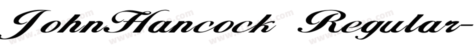 JohnHancock Regular字体转换